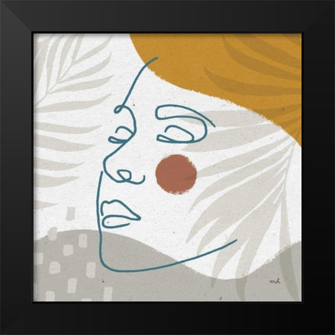 Island Breeze II Black Modern Wood Framed Art Print by Hershey, Moira