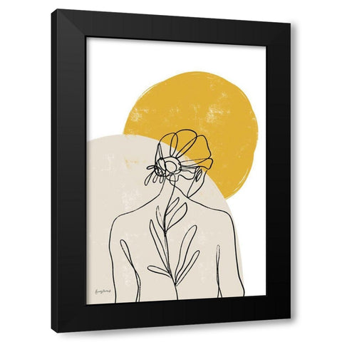 Planted I Black Modern Wood Framed Art Print with Double Matting by Thorns, Becky