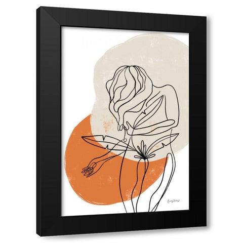 Planted II Black Modern Wood Framed Art Print with Double Matting by Thorns, Becky
