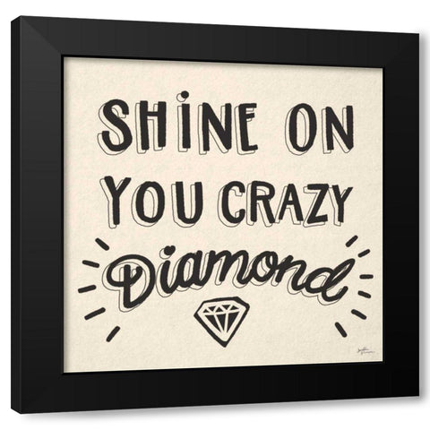 Shine On I Neutral Black Modern Wood Framed Art Print by June, Dina