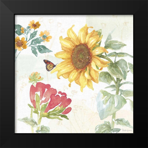 Sunflower Splendor VIII Black Modern Wood Framed Art Print by Grove, Beth