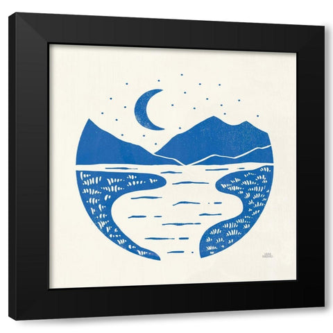 On the Horizon II Black Modern Wood Framed Art Print with Double Matting by Marshall, Laura