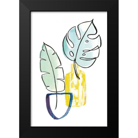 Vase Phase III Black Modern Wood Framed Art Print by Schlabach, Sue