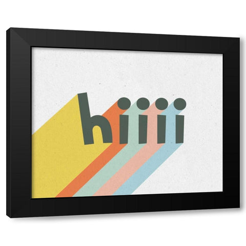 Rainbow Words VI Crop Black Modern Wood Framed Art Print by Hershey, Moira