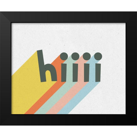 Rainbow Words VI Crop Black Modern Wood Framed Art Print by Hershey, Moira