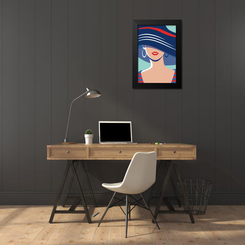 Beach Chic III Black Modern Wood Framed Art Print by Escalante, Omar