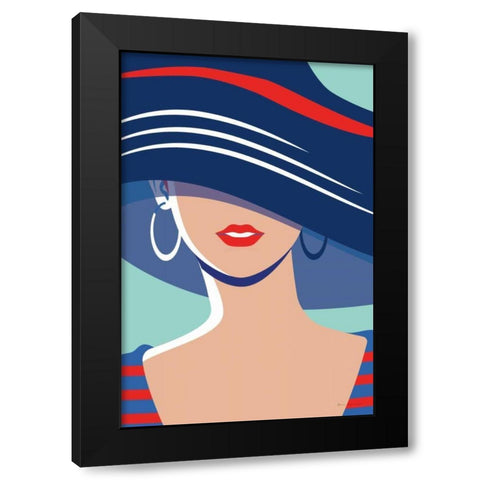 Beach Chic III Black Modern Wood Framed Art Print with Double Matting by Escalante, Omar