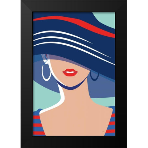 Beach Chic III Black Modern Wood Framed Art Print by Escalante, Omar
