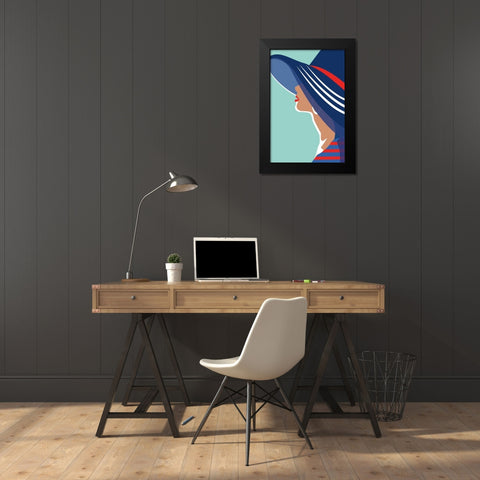 Beach Chic IV Black Modern Wood Framed Art Print by Escalante, Omar