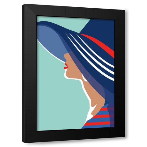 Beach Chic IV Black Modern Wood Framed Art Print with Double Matting by Escalante, Omar