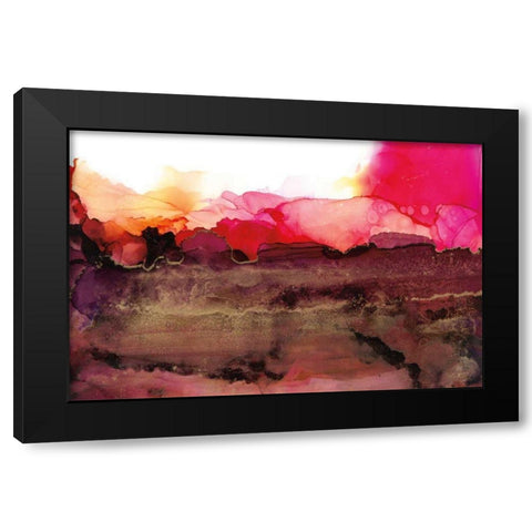 Sandstone Black Modern Wood Framed Art Print with Double Matting by Paschke, Chris