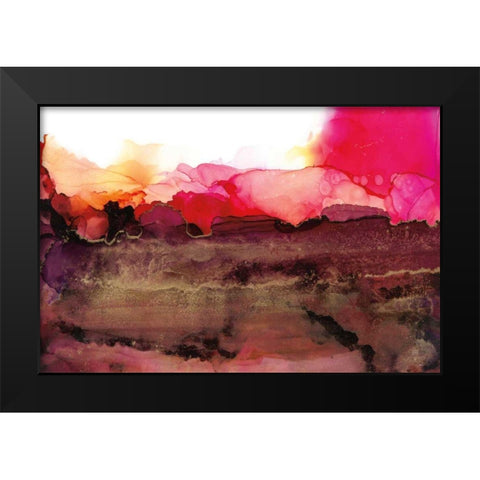 Sandstone Black Modern Wood Framed Art Print by Paschke, Chris