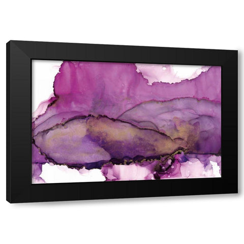 Violet Black Modern Wood Framed Art Print with Double Matting by Paschke, Chris