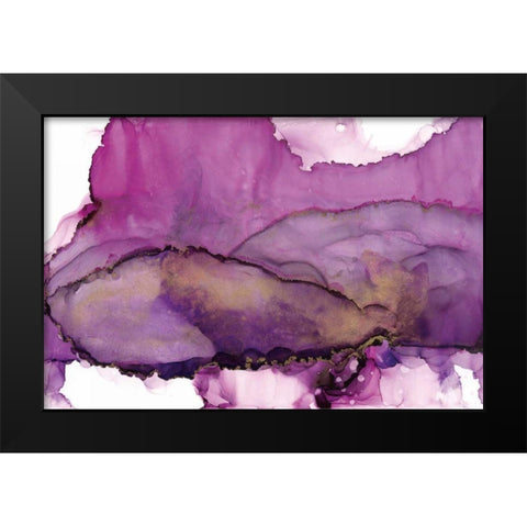 Violet Black Modern Wood Framed Art Print by Paschke, Chris
