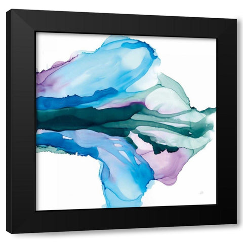 Tributary Black Modern Wood Framed Art Print with Double Matting by Paschke, Chris