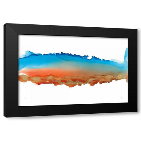 Coastal Ink VII Black Modern Wood Framed Art Print with Double Matting by Paschke, Chris