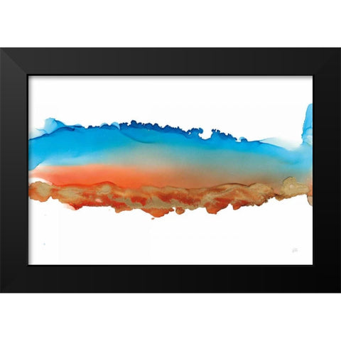 Coastal Ink VII Black Modern Wood Framed Art Print by Paschke, Chris