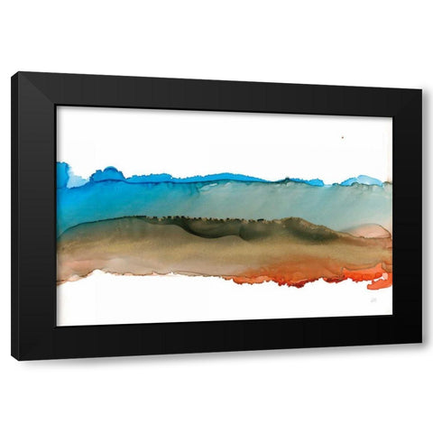 Coastal Ink VIII Black Modern Wood Framed Art Print by Paschke, Chris