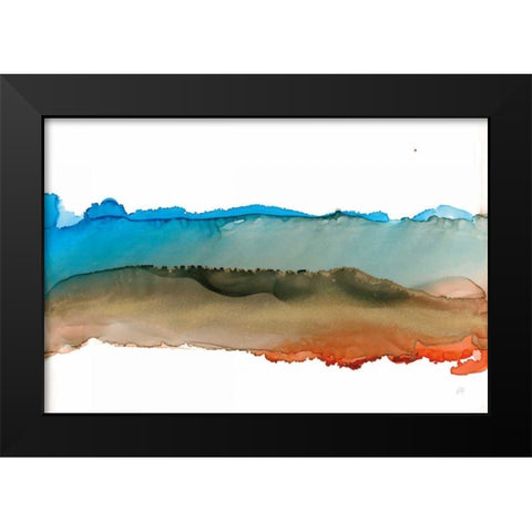 Coastal Ink VIII Black Modern Wood Framed Art Print by Paschke, Chris