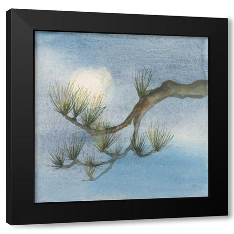 Moon Season Winter Black Modern Wood Framed Art Print by Paschke, Chris