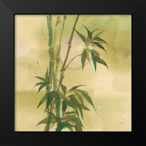 Moon Season Spring Black Modern Wood Framed Art Print by Paschke, Chris