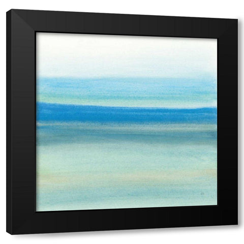Coastal Abstraction IV Black Modern Wood Framed Art Print with Double Matting by Paschke, Chris