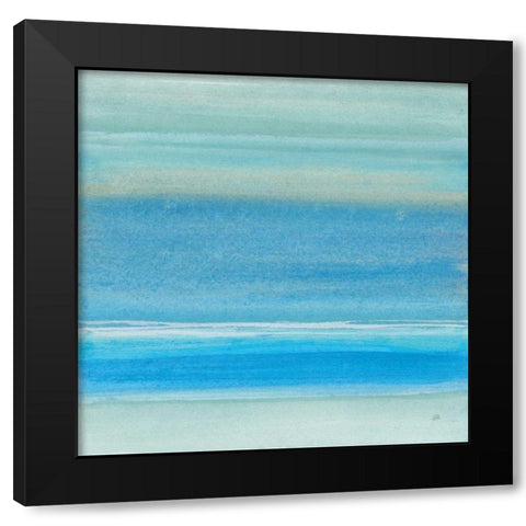 Coastal Abstraction V Black Modern Wood Framed Art Print with Double Matting by Paschke, Chris
