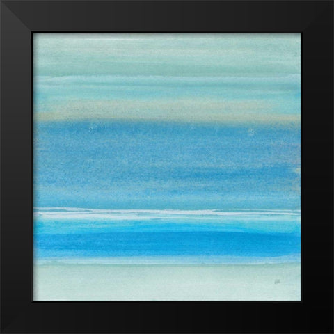 Coastal Abstraction V Black Modern Wood Framed Art Print by Paschke, Chris
