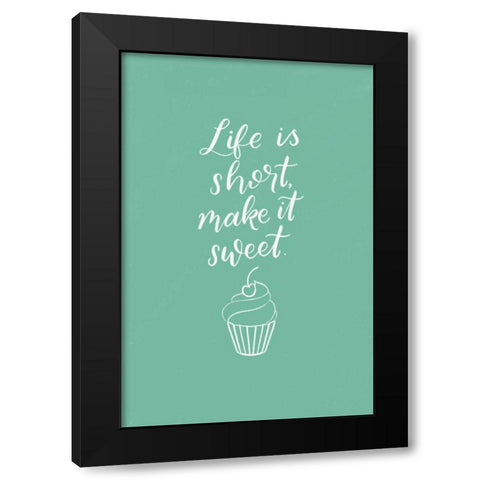 Kitchen Words I Black Modern Wood Framed Art Print with Double Matting by Thorns, Becky