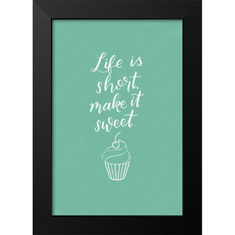 Kitchen Words I Black Modern Wood Framed Art Print by Thorns, Becky