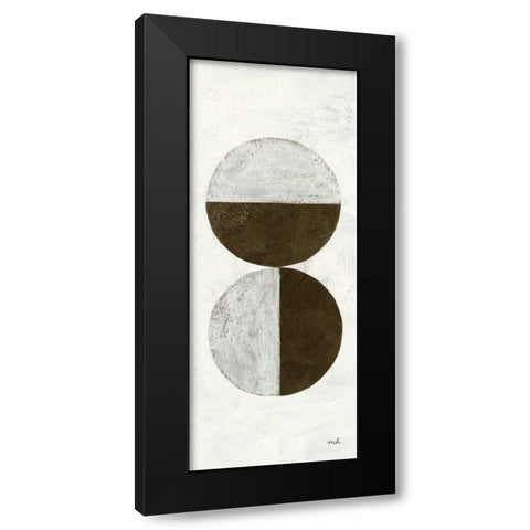 Orbs II Panel Black Modern Wood Framed Art Print with Double Matting by Hershey, Moira