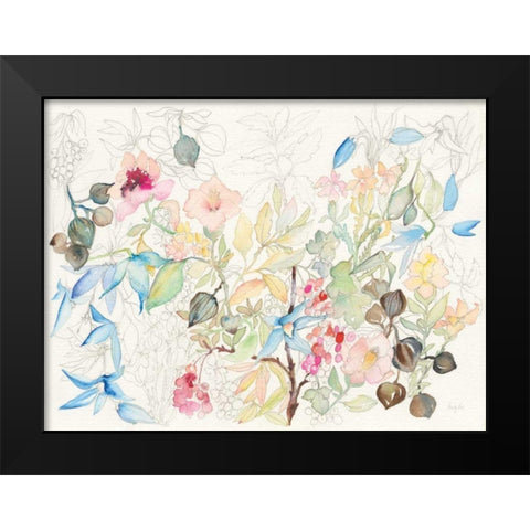 Hopeful Spring Black Modern Wood Framed Art Print by Rice, Kristy