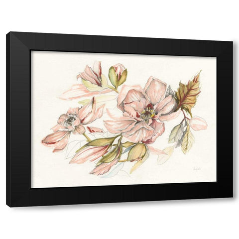 Magnolia Morning Black Modern Wood Framed Art Print with Double Matting by Rice, Kristy
