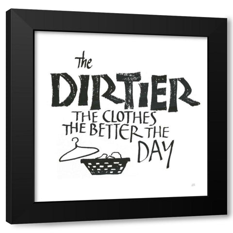 Laundry Room IV White Black Modern Wood Framed Art Print by Paschke, Chris
