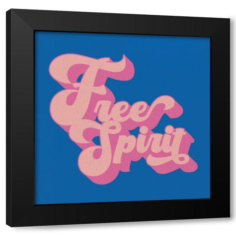 Free Spirit Black Modern Wood Framed Art Print by Wild Apple Portfolio