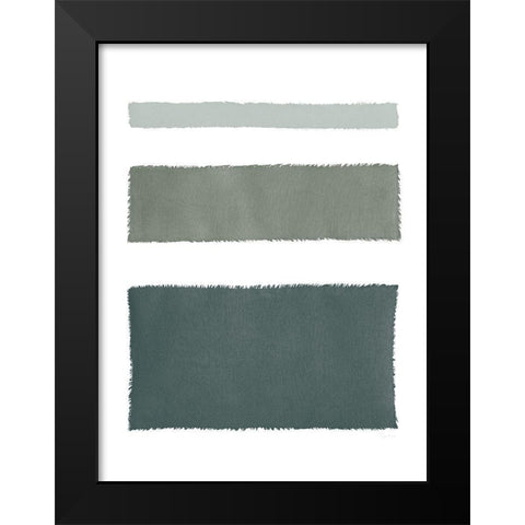 Painted Weaving IV Dark Black Modern Wood Framed Art Print by Rhue, Piper