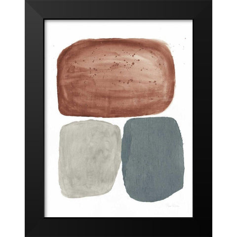 Dark Graystone Black Modern Wood Framed Art Print by Rhue, Piper