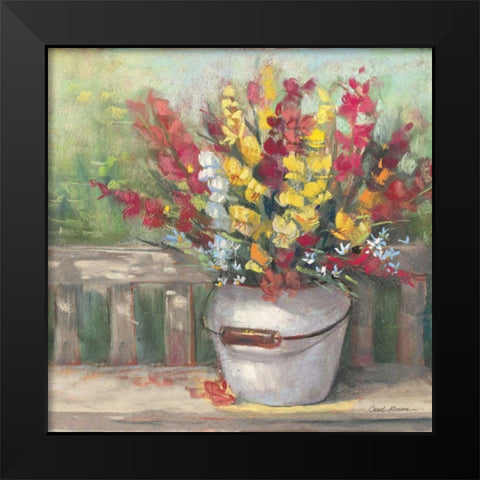 Snapdragon Bouquet Black Modern Wood Framed Art Print by Rowan, Carol