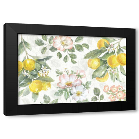 Citrus Charm IV Black Modern Wood Framed Art Print by Grove, Beth