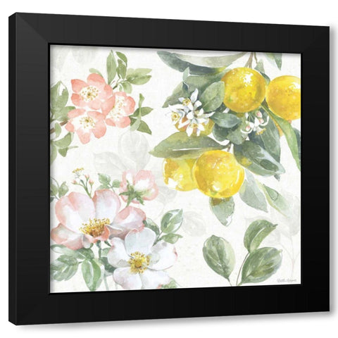 Citrus Charm V Black Modern Wood Framed Art Print by Grove, Beth