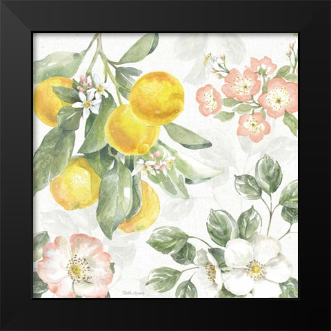 Citrus Charm VI Black Modern Wood Framed Art Print by Grove, Beth