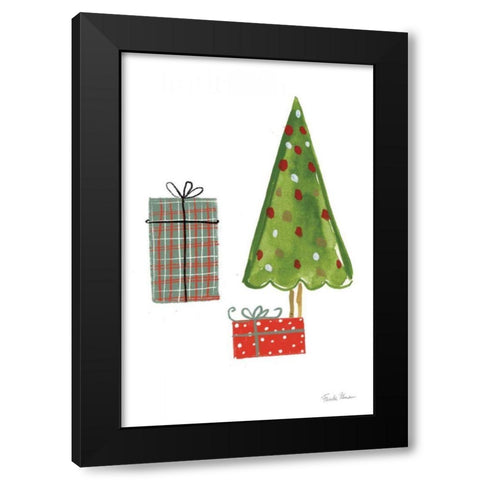 North Pole Pals III Black Modern Wood Framed Art Print with Double Matting by Zaman, Farida