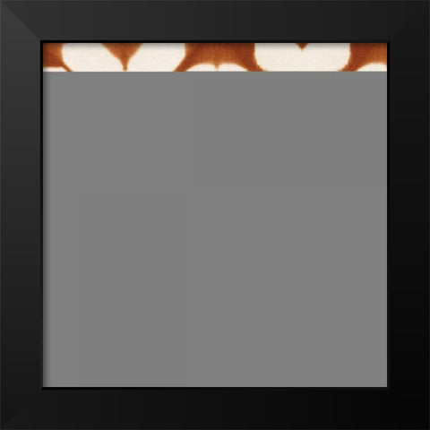 Shibori Square I Orange Black Modern Wood Framed Art Print by Green, Nancy