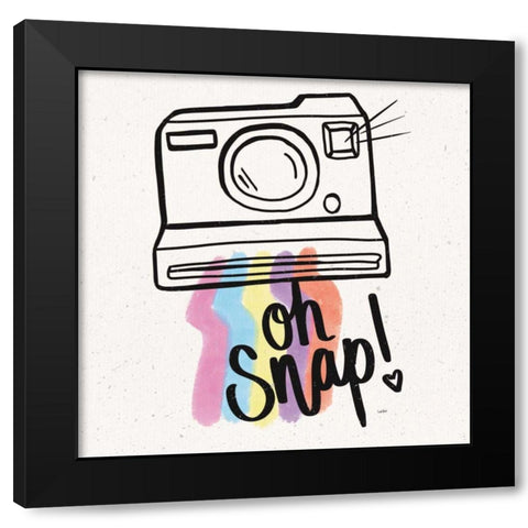 Throwback III Black Modern Wood Framed Art Print with Double Matting by York, Leah