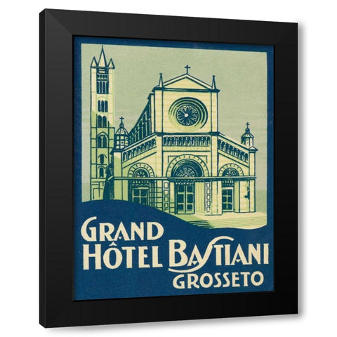 Travel Poster III Black Modern Wood Framed Art Print by Wild Apple Portfolio