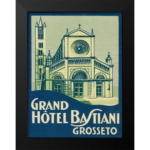 Travel Poster III Black Modern Wood Framed Art Print by Wild Apple Portfolio