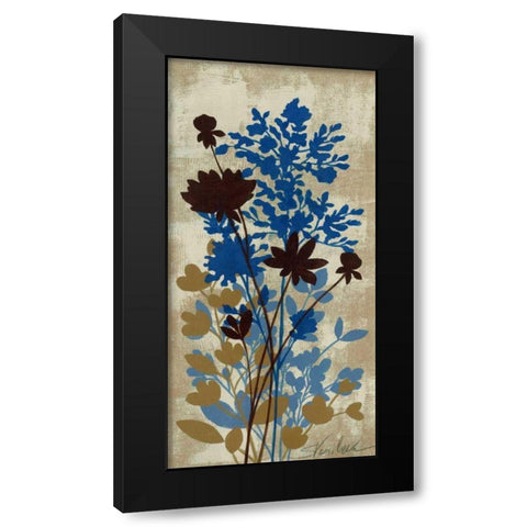 Spring Bouquet I on Tan Black Modern Wood Framed Art Print with Double Matting by Vassileva, Silvia
