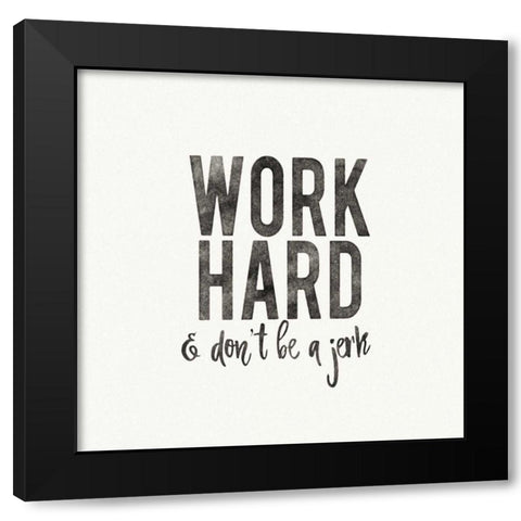 Work from Home III Black Modern Wood Framed Art Print with Double Matting by Wild Apple Portfolio