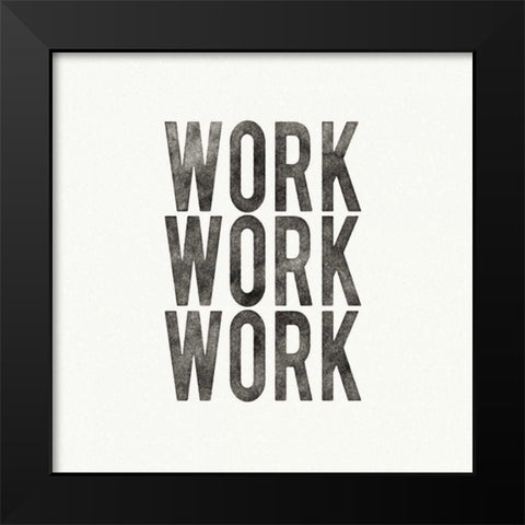 Work from Home IV Black Modern Wood Framed Art Print by Wild Apple Portfolio