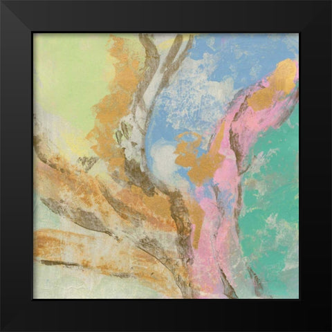 Retro Jewel Tones I Black Modern Wood Framed Art Print by Vassileva, Silvia